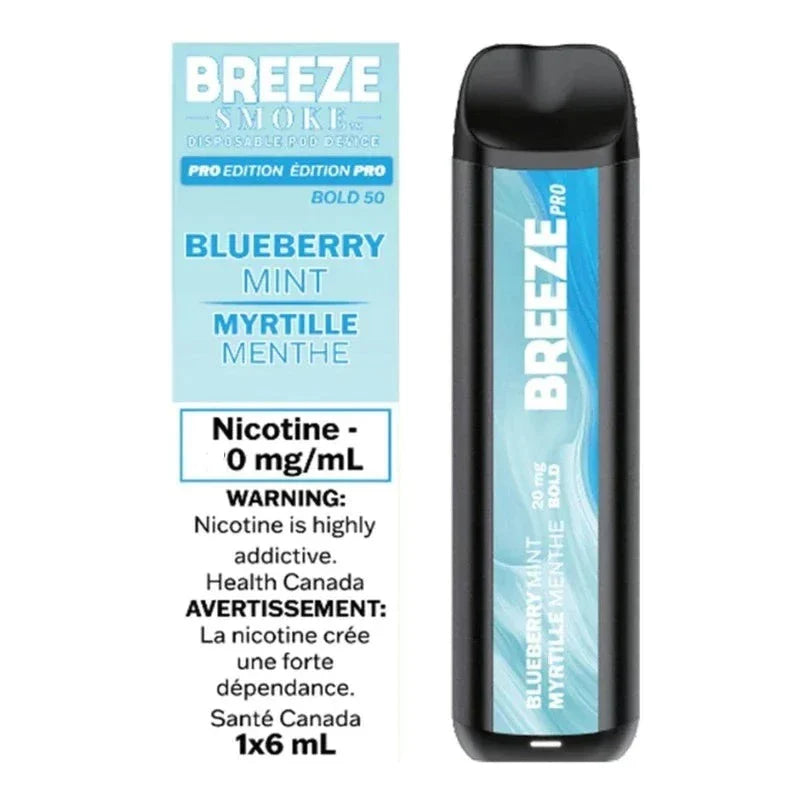 BREEZE PRO DISPOSABLE - BLUEBERRY MINT True North Vapor BREEZE PRO DISPOSABLE - BLUEBERRY MINT True North Vapor