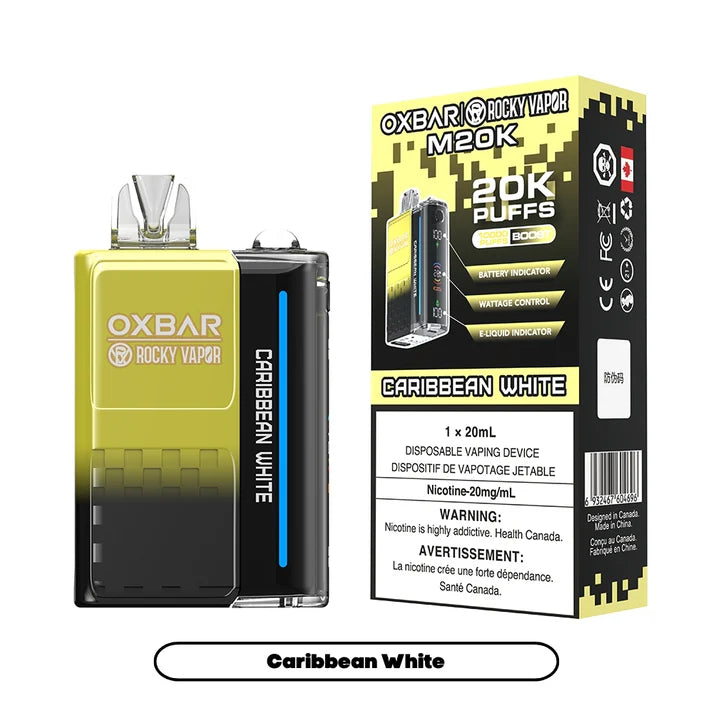 Rocky Vapor OXBAR M20K DISPOSABLE - Caribbean White