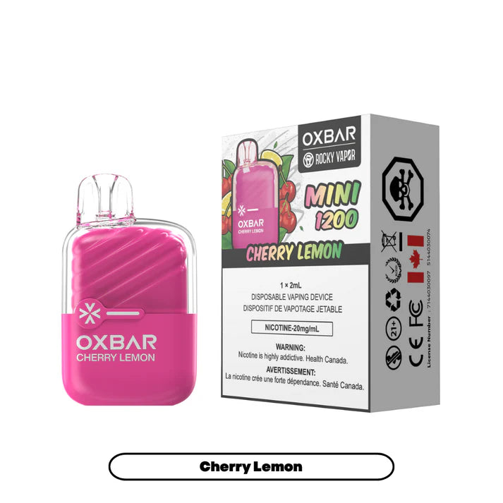 Rocky Vapor OXBAR MINI 1200 DISPOSABLE - Cherry Lemon