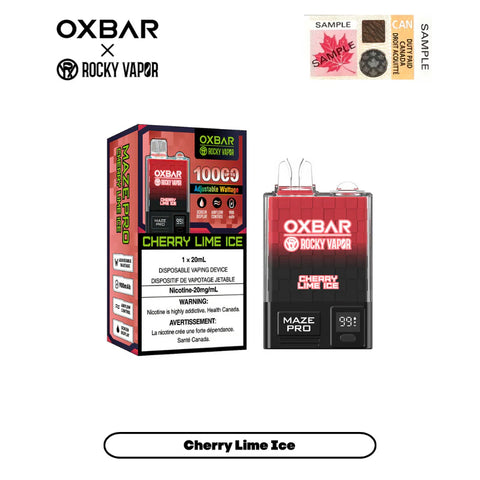 Rocky Vapor OXBAR MAZE PRO 10K - Cherry Lime Ice