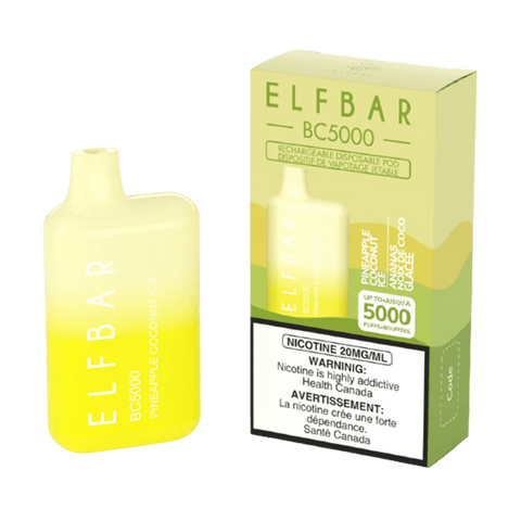ELF BAR BC5000 DISPOSABLE - PINEAPPLE COCONUT ICE