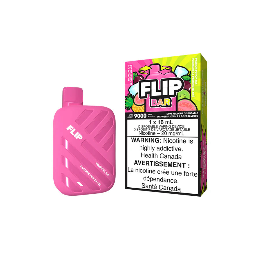 Flip Bar Disposable -Tropical Ice & Passion Punch Ice True North Vapor Flip Bar Disposable -Tropical Ice & Passion Punch Ice True North Vapor