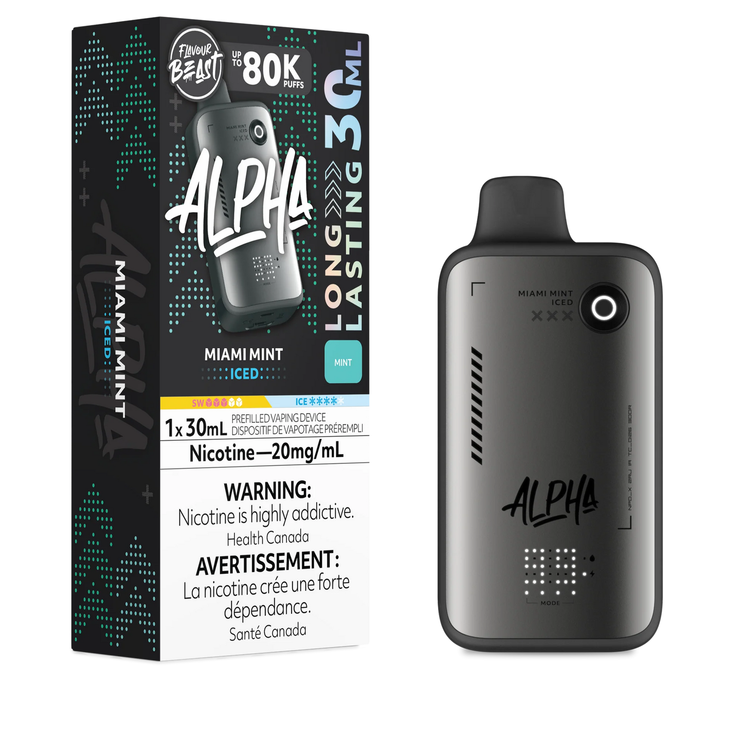 Flavour Beast Alpha 80K - Miami Mint Iced
