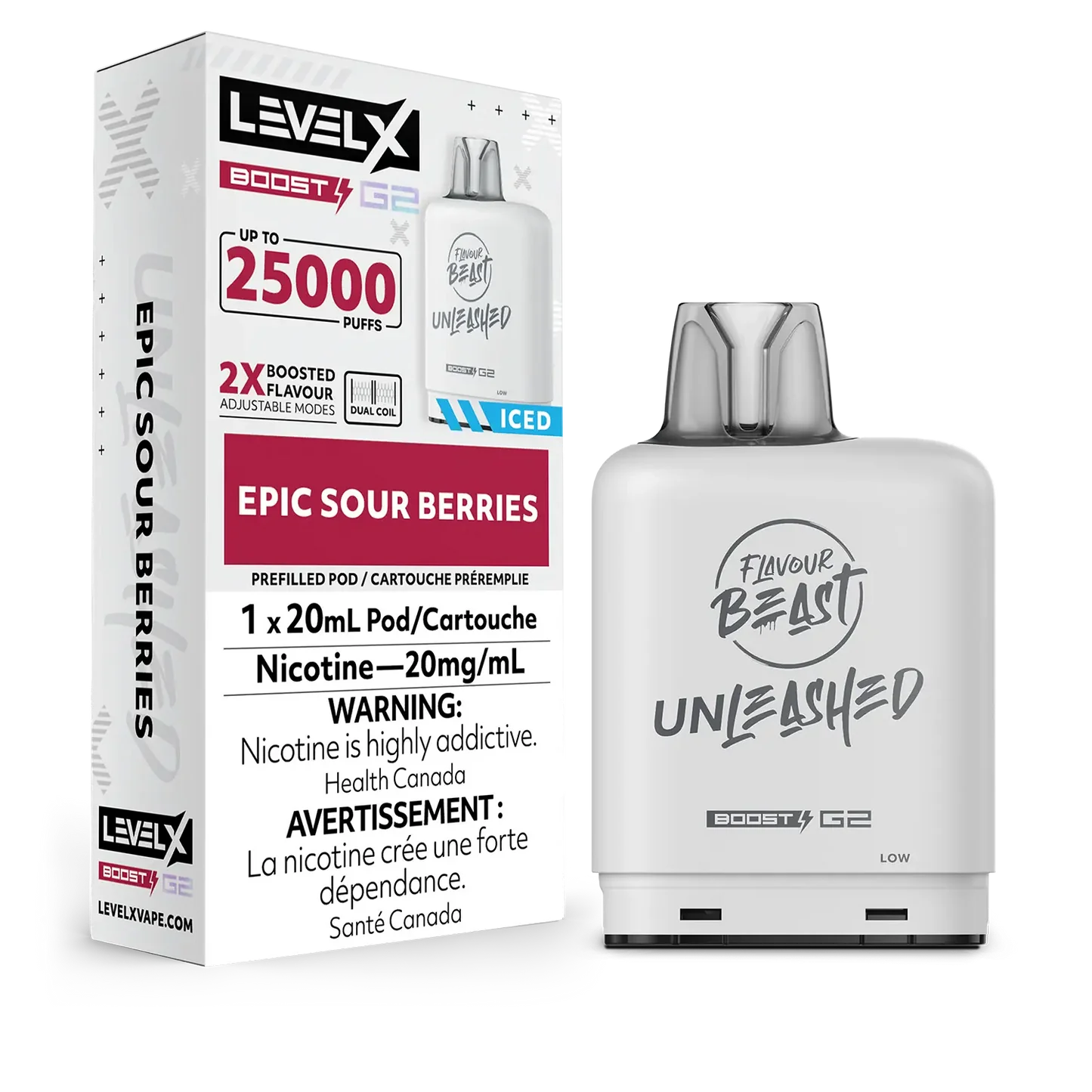 Capsule de boost Flavour Beast Unleashed Level X - Epic Grape Iced