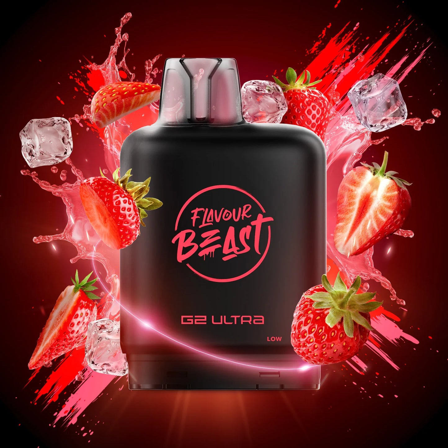 Flavour Beast Level X G2 ULTRA Pod - Chuggin Strawberry Classic (Iced)