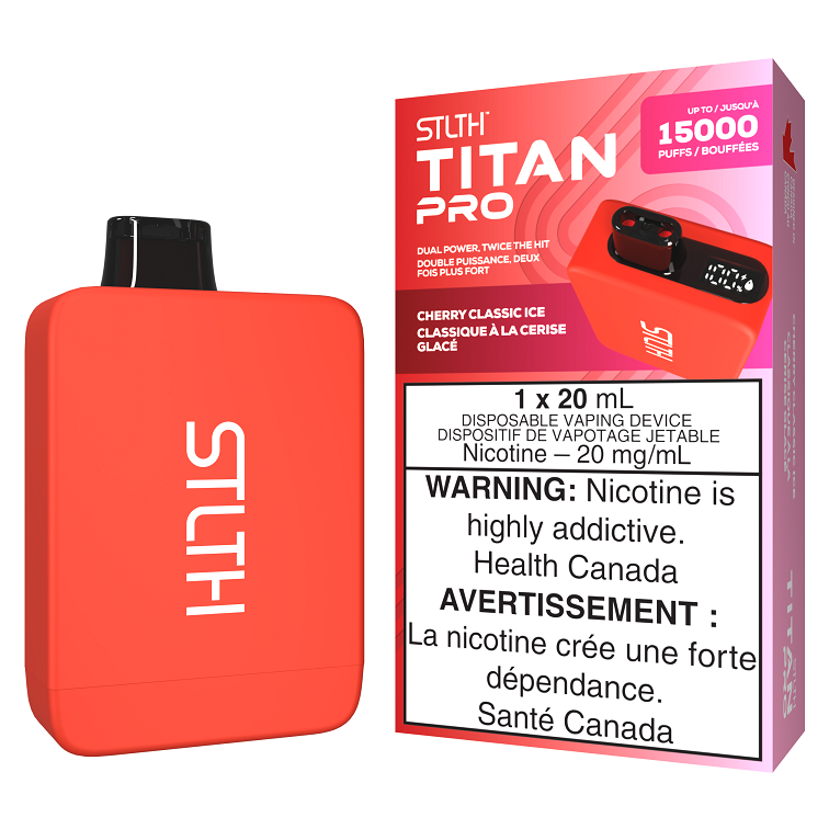 STLTH TITAN PRO 15K CHERRY CLASSIC ICE DISPOSABLE