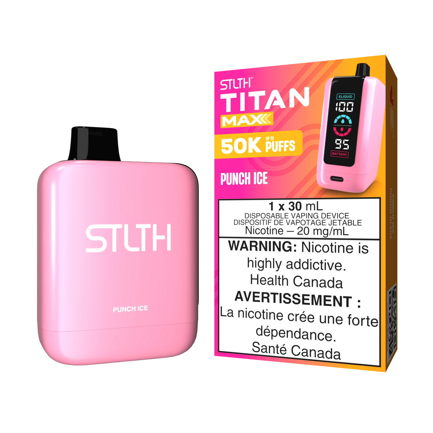 STLTH TITAN MAX 50K Punch Ice DISPOSABLE