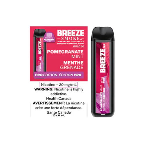 BREEZE PRO DISPOSABLE - POMEGRANATE MINT True North Vapor BREEZE PRO DISPOSABLE - POMEGRANATE MINT True North Vapor