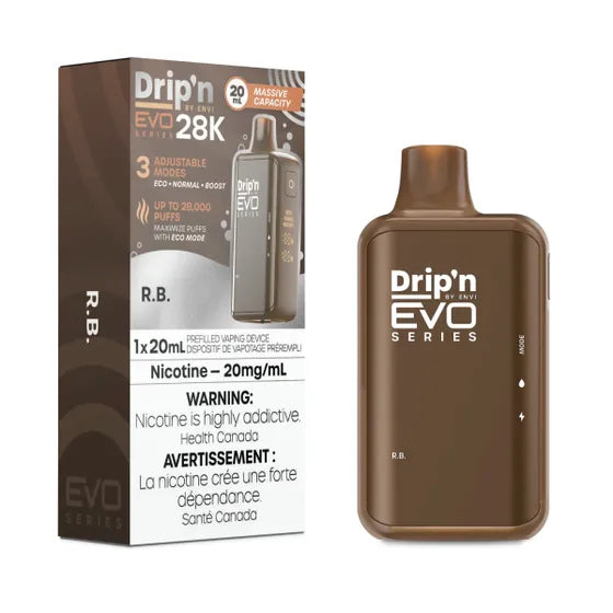 Drip'N by Envi EVO Series 28K Disposable - RB True North Vapor Drip'N by Envi EVO Series 28K Disposable - RB True North Vapor