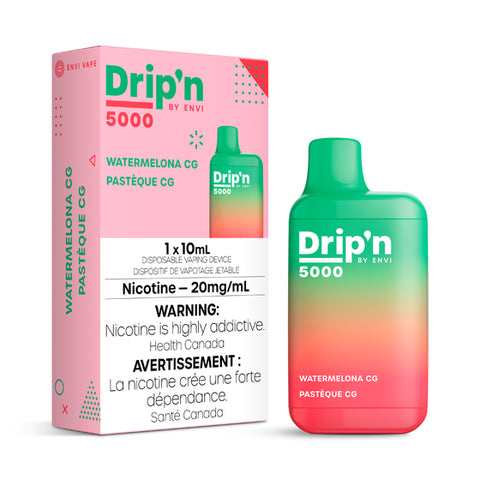 Drip'N by Envi 5k Disposable - Watermelon CG