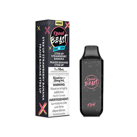 Flavour Beast Flow 4K Disposable - STR8 Up Strawberry Banana Iced