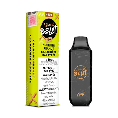 Flavour Beast Flow 4K Disposable - Churned Peanut True North Vapor Flavour Beast Flow 4K Disposable - Churned Peanut True North Vapor