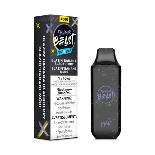 Flavour Beast Flow 4K Jetable - Blazin Banane Mûre Glacée