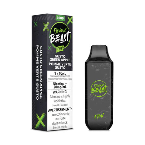 Flavour Beast Flow 4K Disposable - Gusto Green Apple
