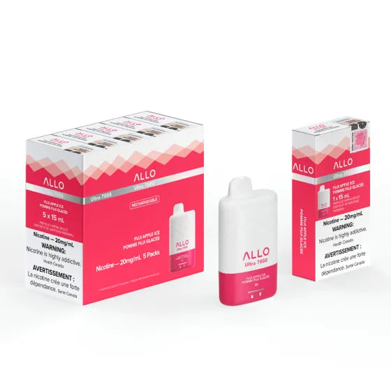 GLACE JETABLE AUX POMMES FUJI ALLO ULTRA 7000 True North Vapor GLACE JETABLE AUX POMMES FUJI ALLO ULTRA 7000 True North Vapor