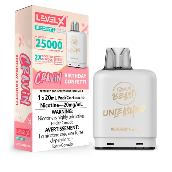 Capsule de boost Flavour Beast Unleashed Level X - Epic Blue Razz Iced au citron