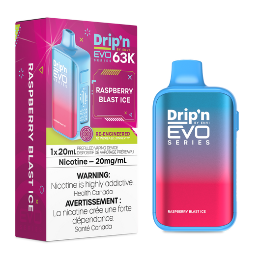Drip'n by Envi EVO Series 63K Disposable - Raspberry Blast Ice