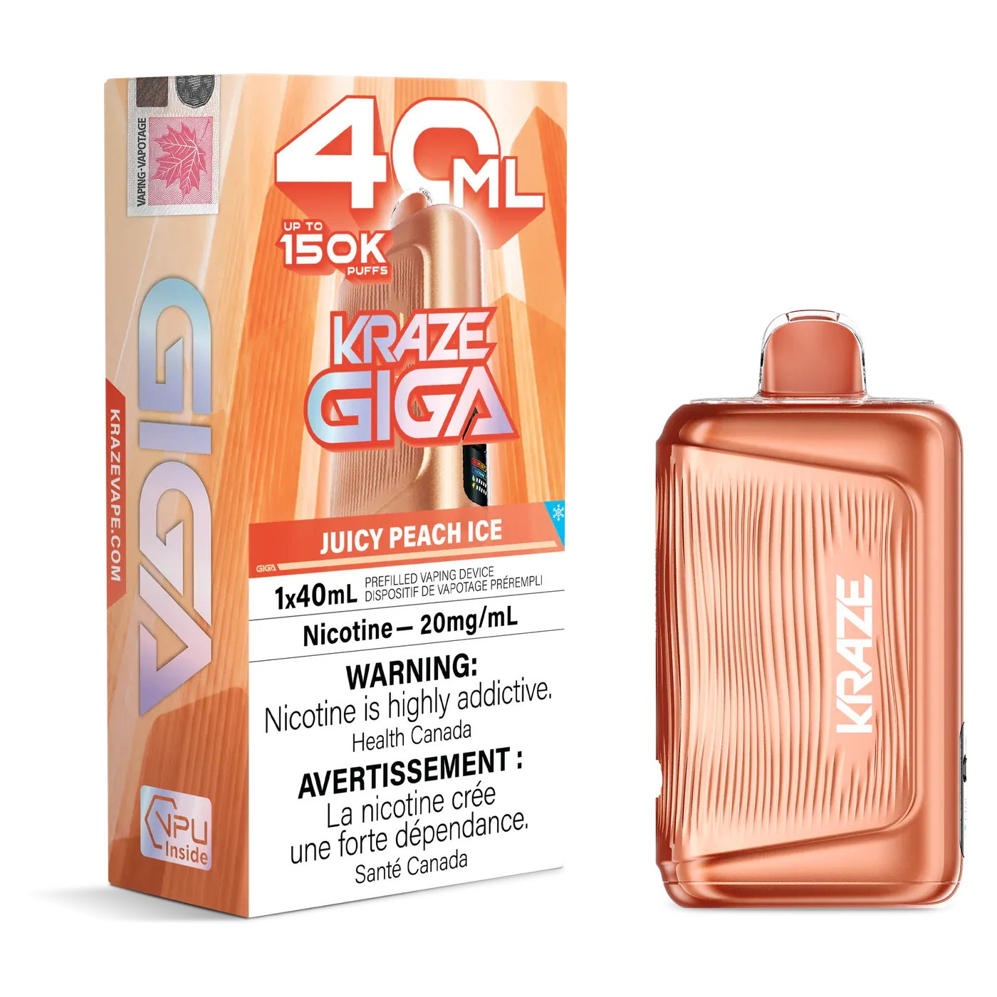 Kraze Giga 150K Disposables - 40ml