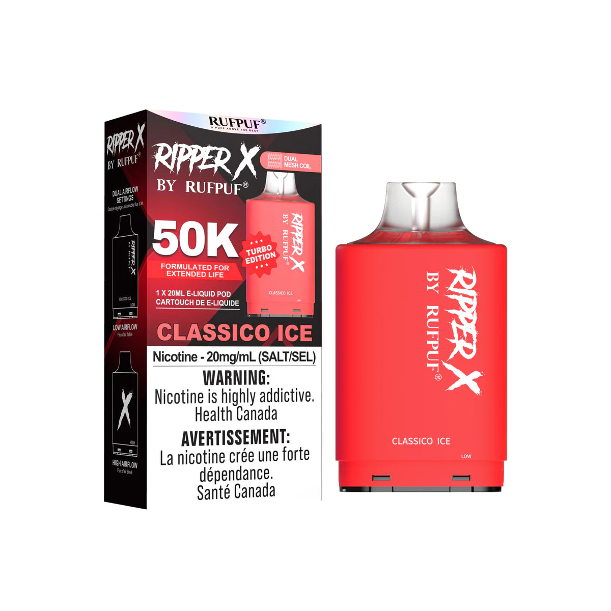 Ripper X 50K Pod - Classico Ice