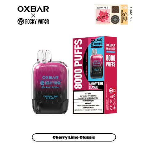 Rocky Vapor OXBAR G-8000 - Cherry Lime Classic