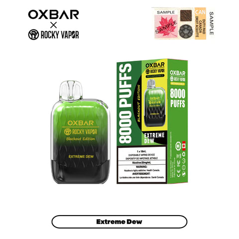 Rocky Vapor OXBAR G-8000 - Extreme Dew