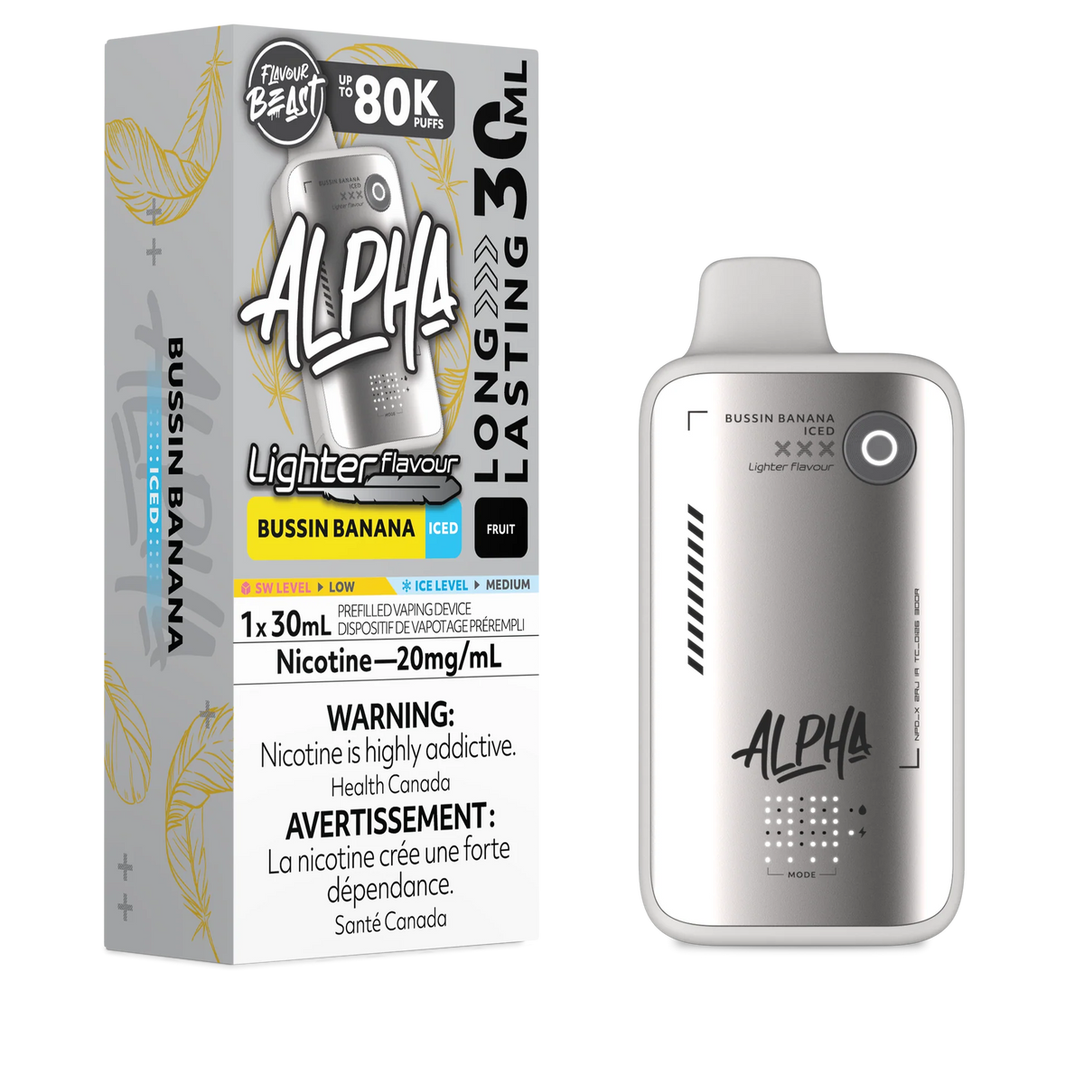 Flavour Beast Alpha 80K Disposable - Lighter Series