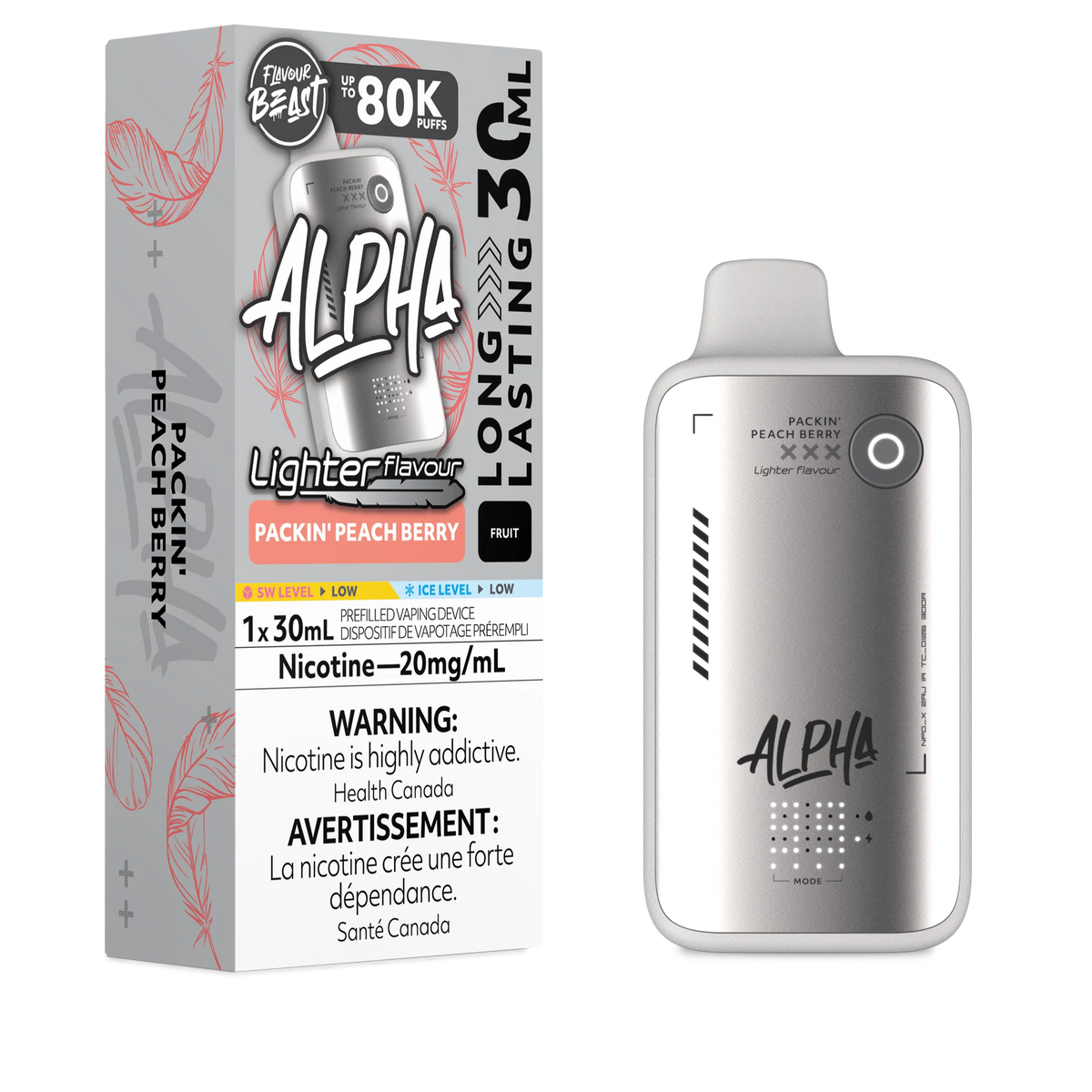 Flavour Beast Alpha 80K Disposable - Lighter Series