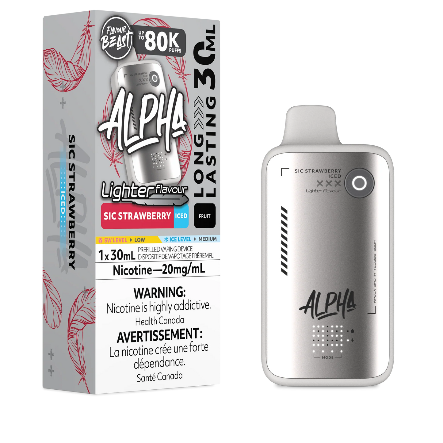 Flavour Beast Alpha 80K Disposable - Lighter Series