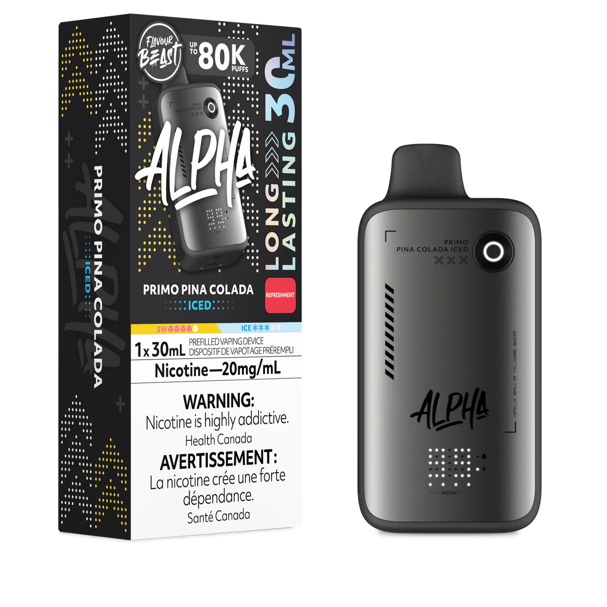 Flavour Beast Alpha 80K - Primo Pina Colada Iced