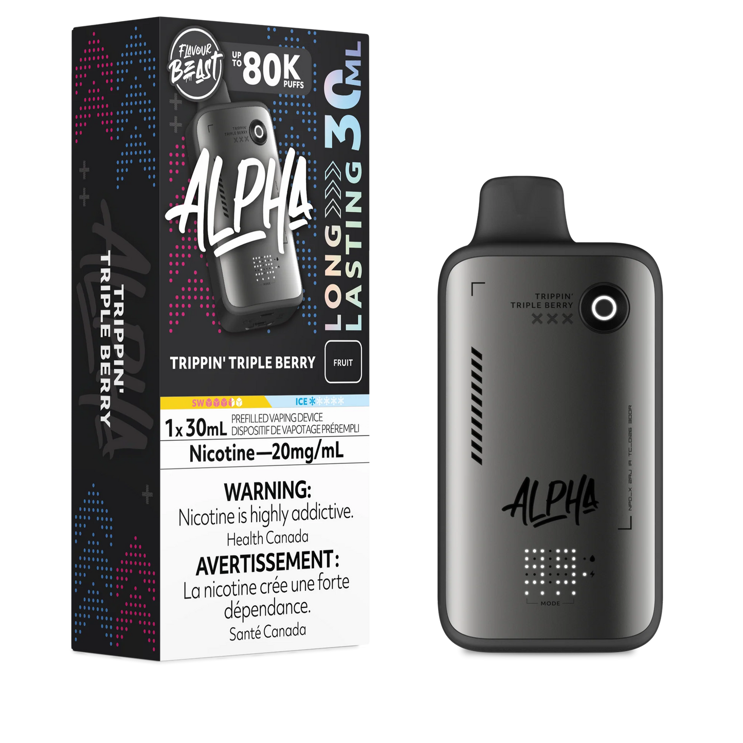 Flavour Beast Alpha 80K - Trippin' Triple Berry