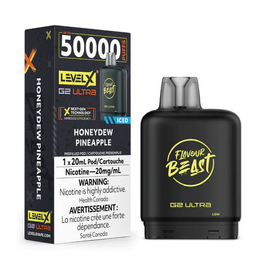 Flavour Beast Level X Boost G2 Ultra Pod - Honeydew Pineapple Iced