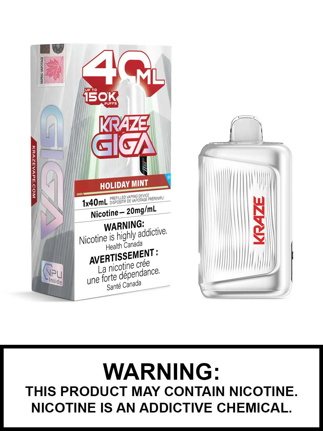 Kraze Giga 150K Disposables - 40ml