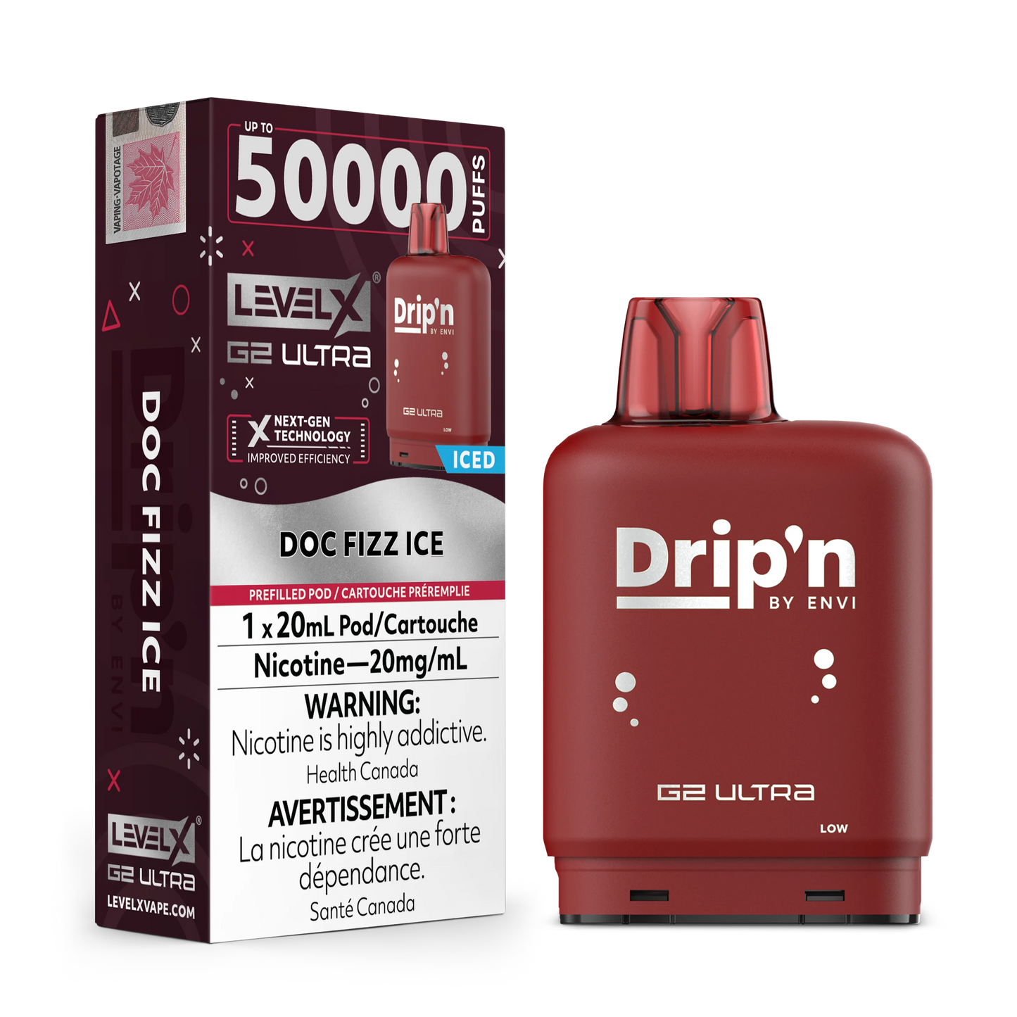 Level X G2 Ultra 50K Pods - Drip'n Series