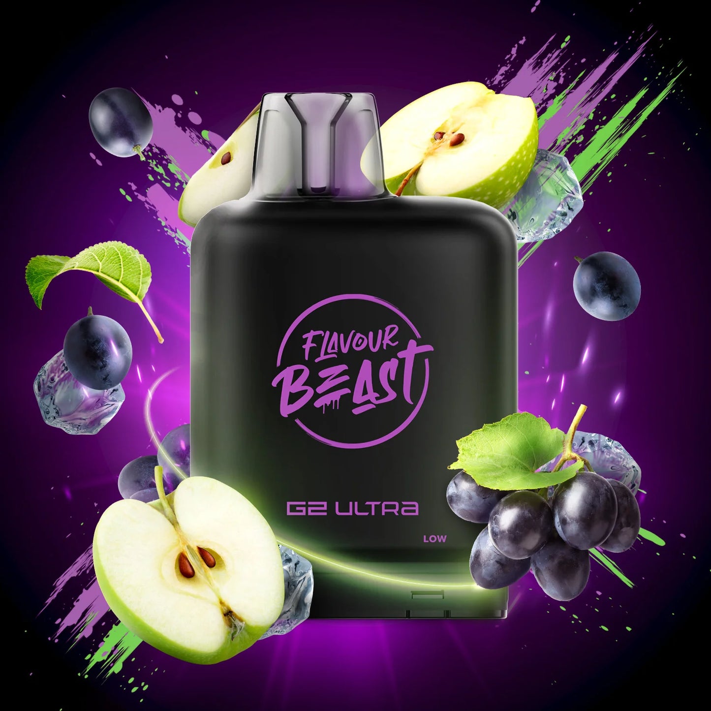 Flavour Beast Level X G2 ULTRA Pod - Grapplin’ Grape Sour Apple (Iced)