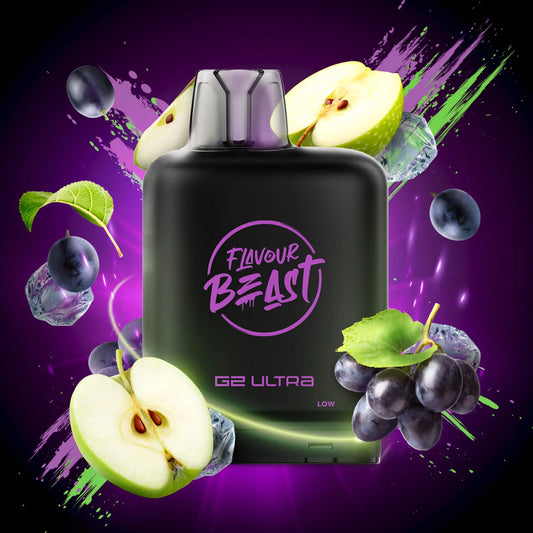 Flavour Beast Level X G2 ULTRA Pod - Grapplin’ Grape Sour Apple (Iced)