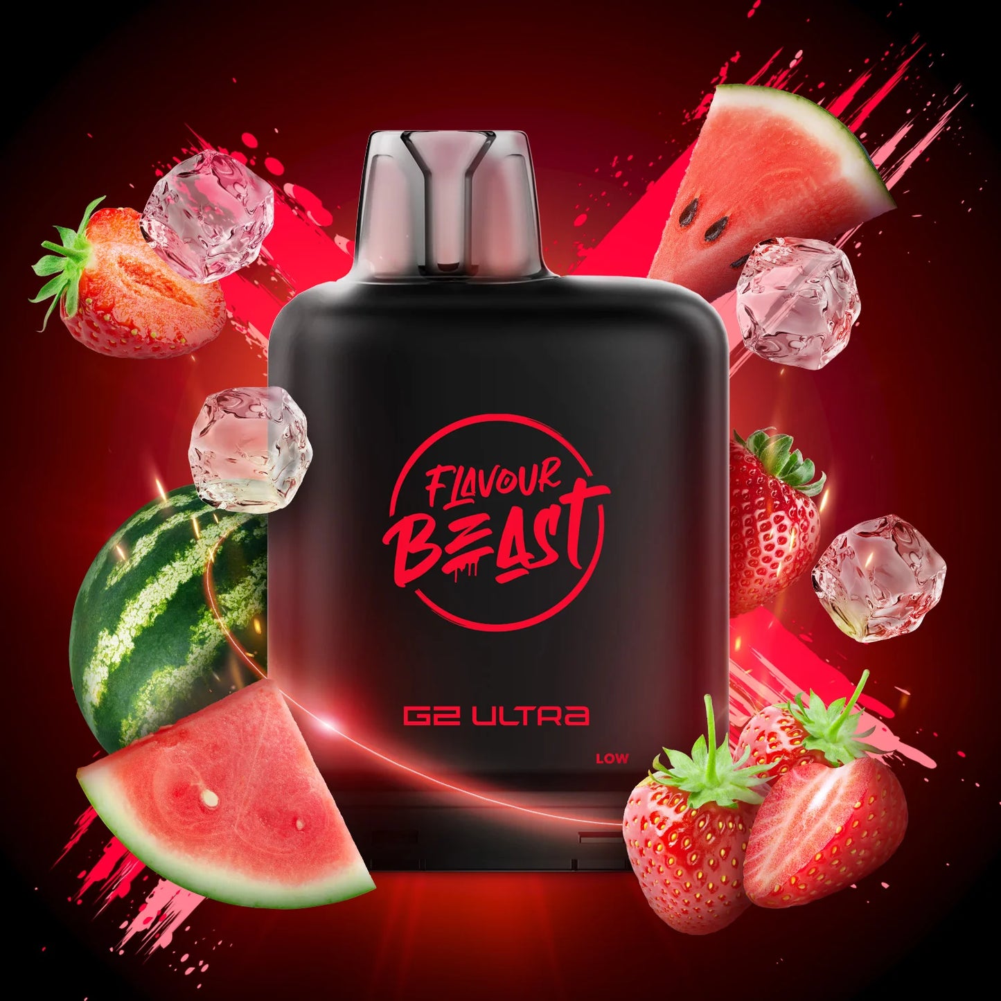 Flavour Beast Level X G2 ULTRA Pod - Savage Strawberry Watermelon (Iced)