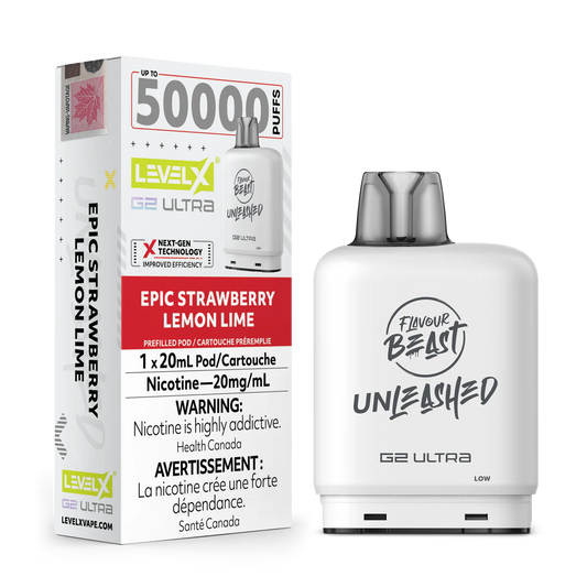 Flavour Beast Unleashed Level X G2 ULTRA Pod - Epic Strawberry Lemon Lime
