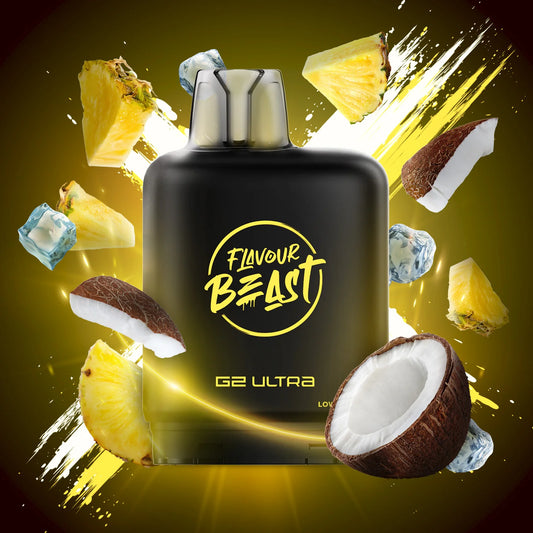 Flavour Beast Unleashed Level X Boost G2 ULTRA Pod - PINEAPPLE COCONUT ICE