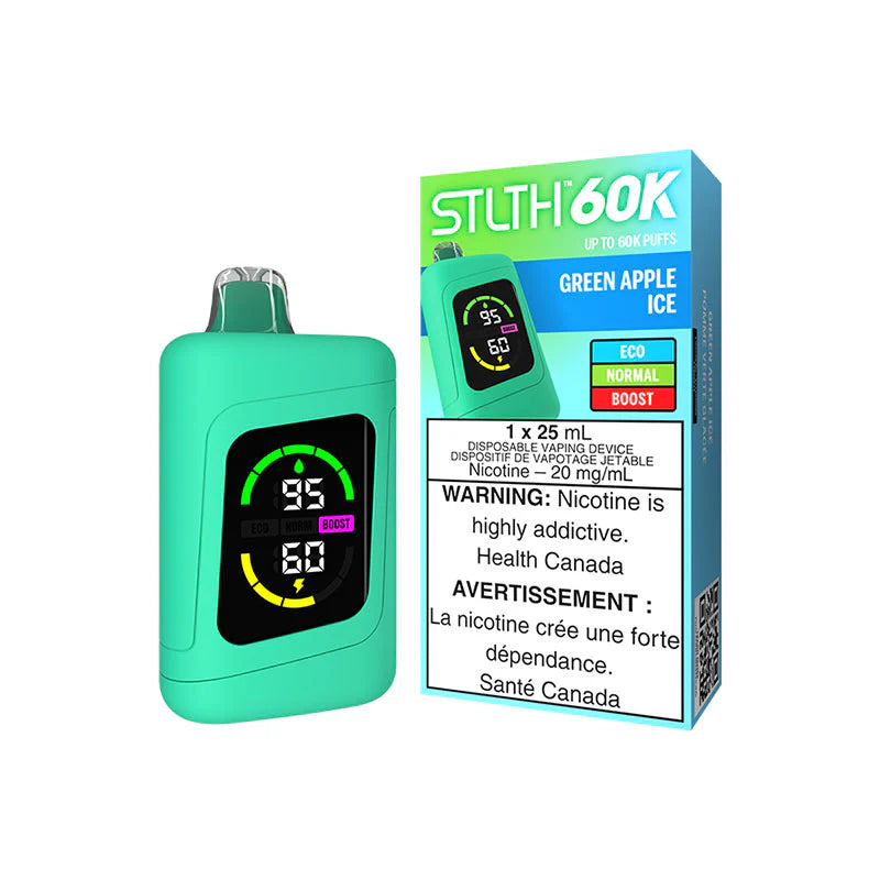 STLTH 60K Green Apple ice Disposable