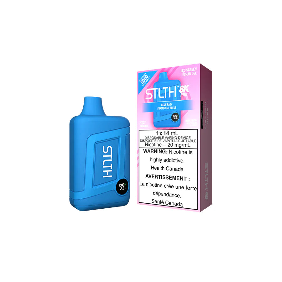 STLTH 8K PRO BLUE RAZZ DISPOSABLE – True North Vapor