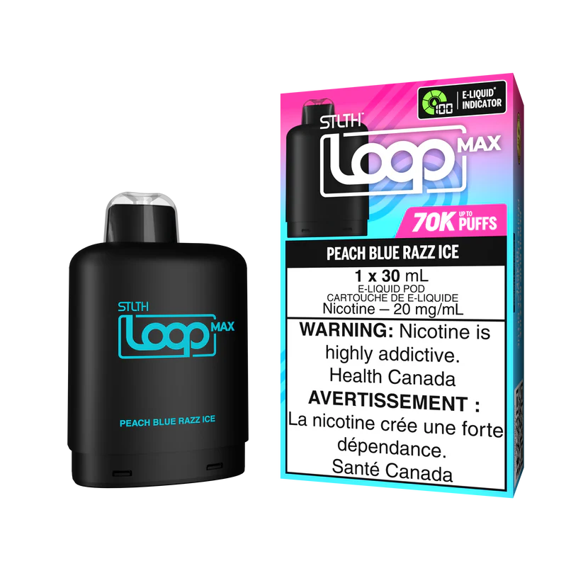 STLTH Loop MAX 70K Pod - Peach blue razz ice