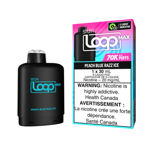 STLTH Loop MAX 70K Pod - Peach blue razz ice