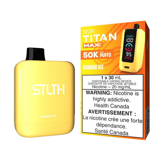 STLTH TITAN MAX 50K Banana ICE DISPOSABLE