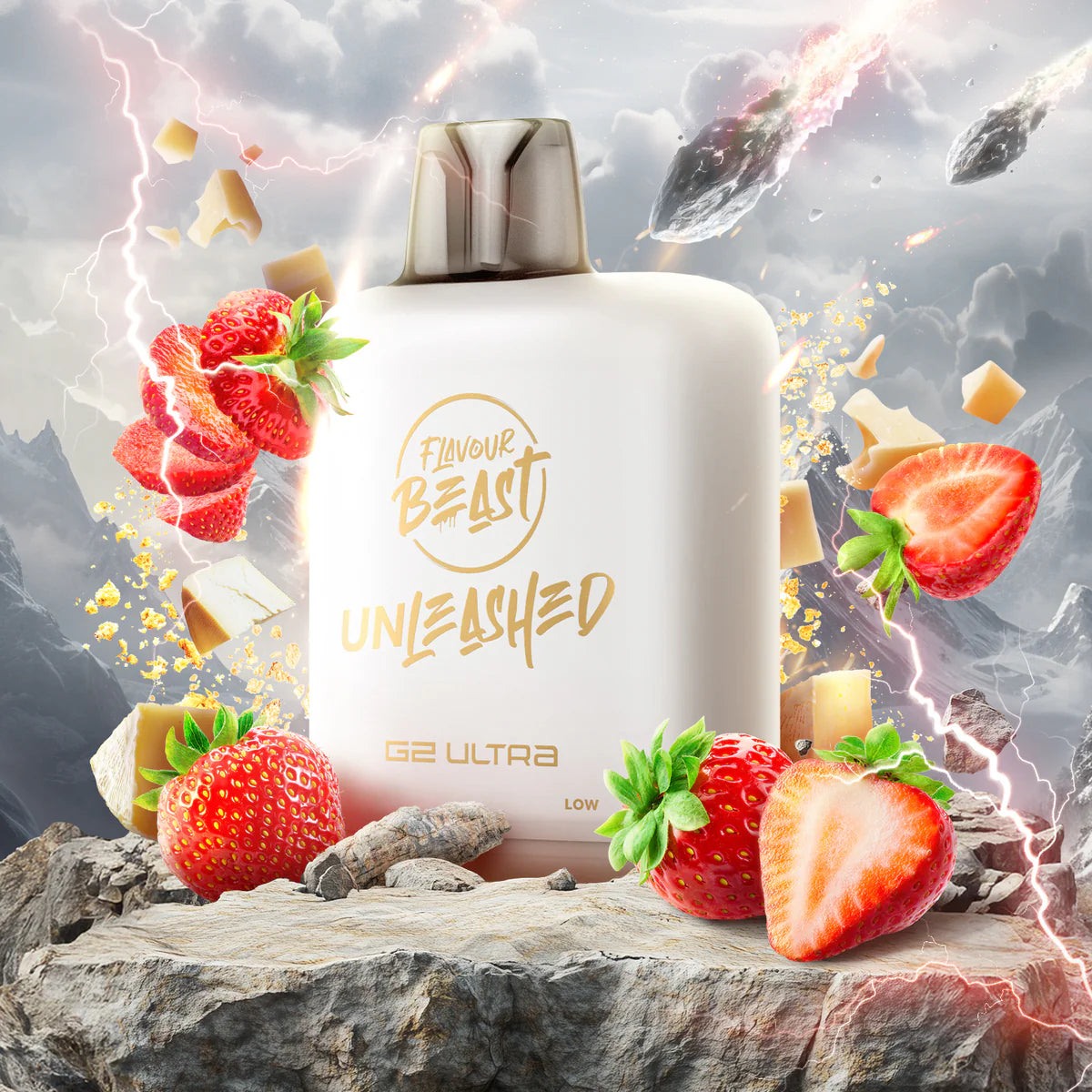 Flavour Beast Unleashed Level X Boost G2 ULTRA Pod -CRAVIN' STRAWBERRY CHEESE DELIGHT