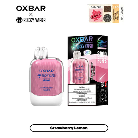 Rocky Vapor OXBAR G-8000 - Strawberry Lemon