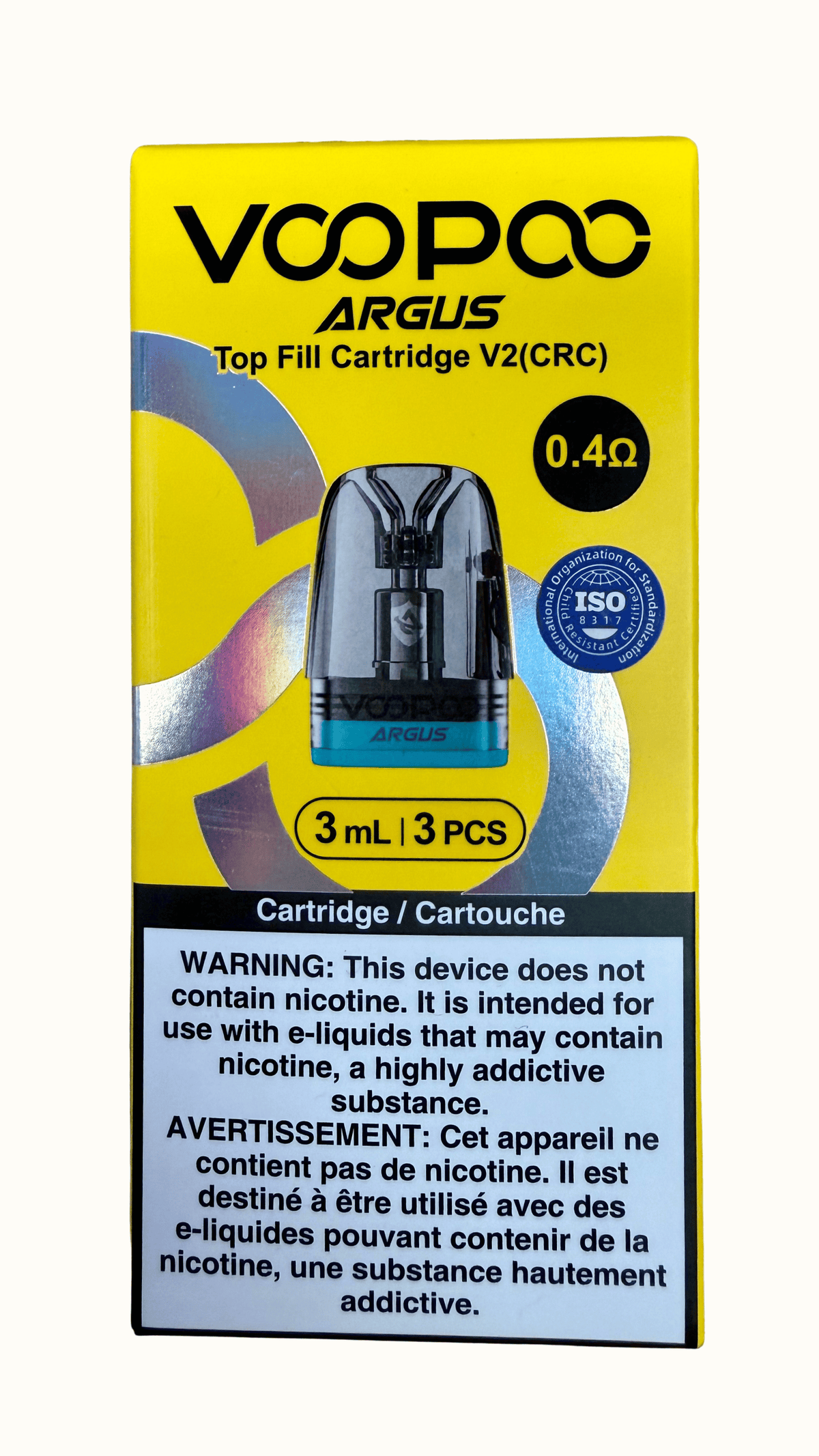 Voopoo Argus Topfill Upgraded Pods V2 (CRC) (3 ml) (3/pack)
