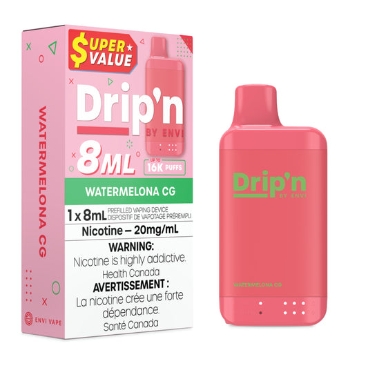 Drip'N by Envi 16K Disposable - Watermelona CG