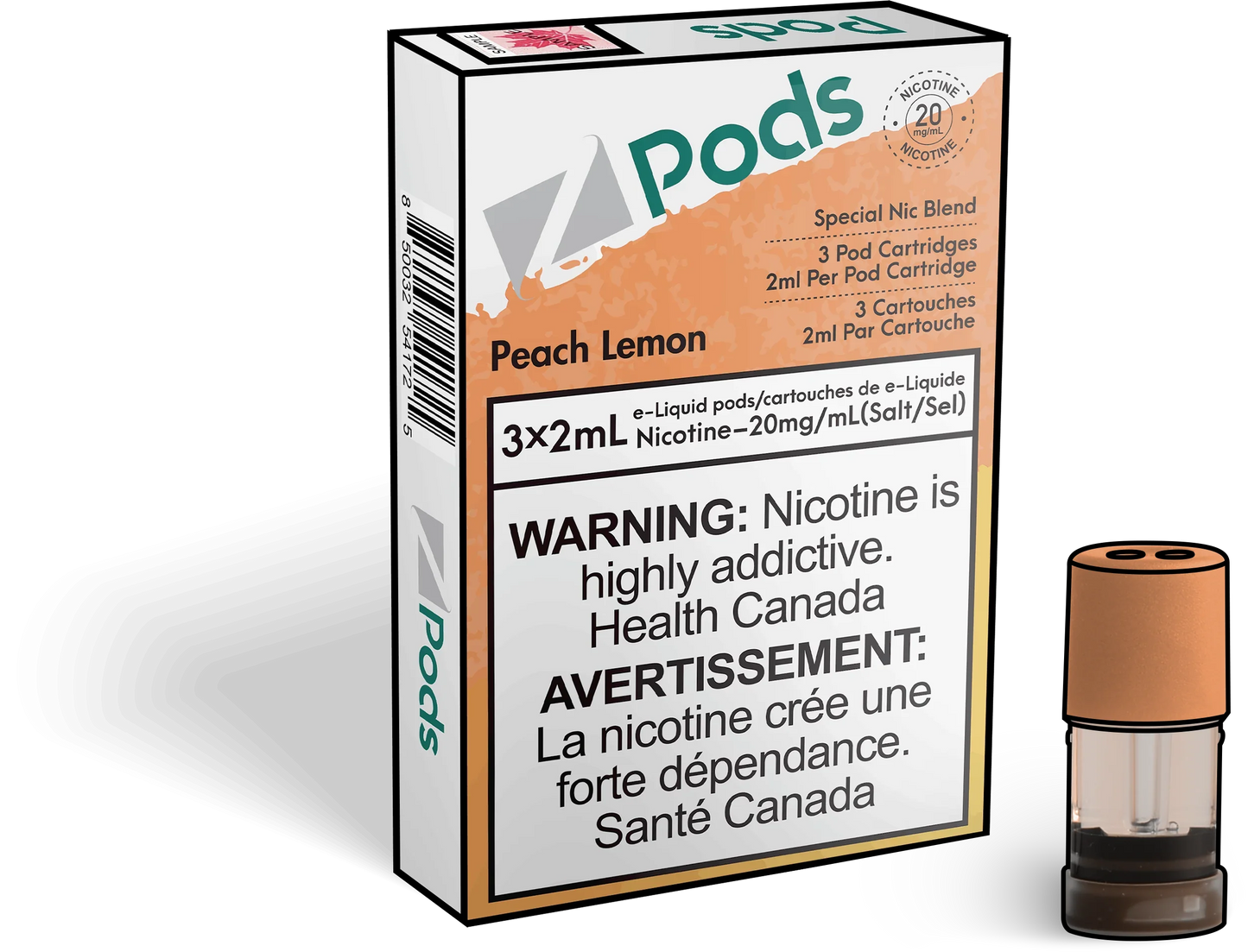Peach Lemon - S Compatible Pods - Z Pods