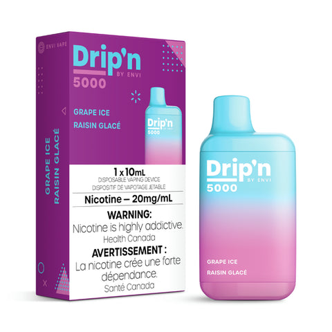 Drip'N by Envi 5k Disposable - Grape Ice