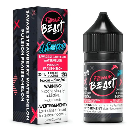 Savage Strawberry Watermelon Iced by Flavour Beast Salt